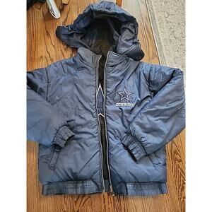 Dallas Cowboys Puffer Jacket Mens Size Medium NFL Football Winter Coat Hood
